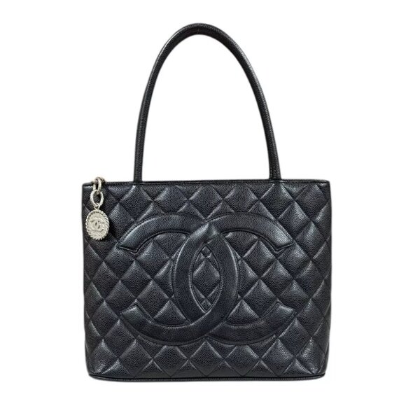 CHANEL Tote Bag Caviarskin Matrasse Standard used - Picture 1 of 7